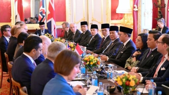 Prabowo Subianto menghadiri CEO Roundtable Forum di London