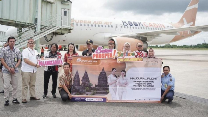 Super Air Jet Buka Rute Yogyakarta - Palangka Raya, Kalimantan Tengah