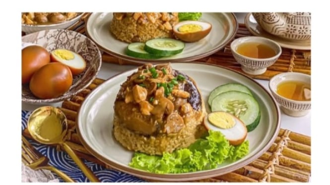 Nasi Tim Ayam Jamur