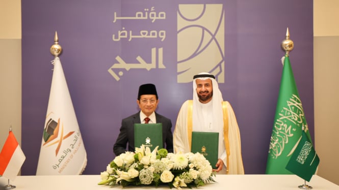 Menag Nasaruddin Umar dan Menteri Haji Arab Saudi, Tawfiq F. Al-Rabiah