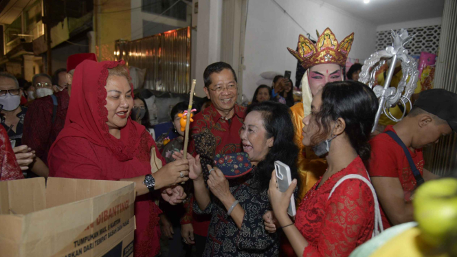 Pasar Imlek Semawis di Kota Semarang, Jawa Tengah