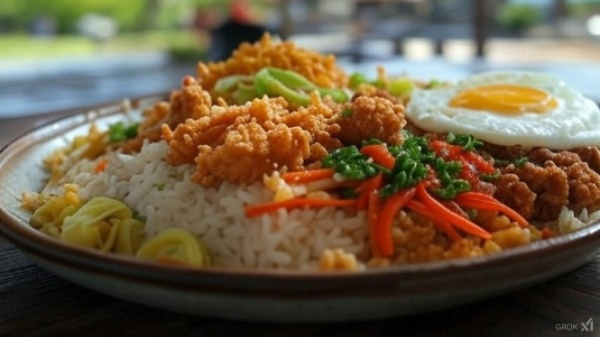 Nasi Krawu  Kombinasi Rasa yang Komplet