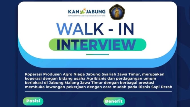 Lowongan Kerja di Koperasi Produsen Agro Niaga Jabung Syariah