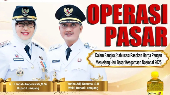 Operasi Pasar Minyak Goreng dan Beras di Lumajang
