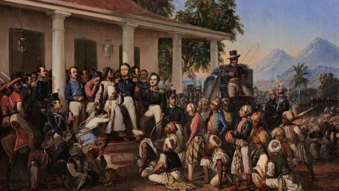Lukisan Penangkapan Pangeran Diponegoro Karya Raden Saleh