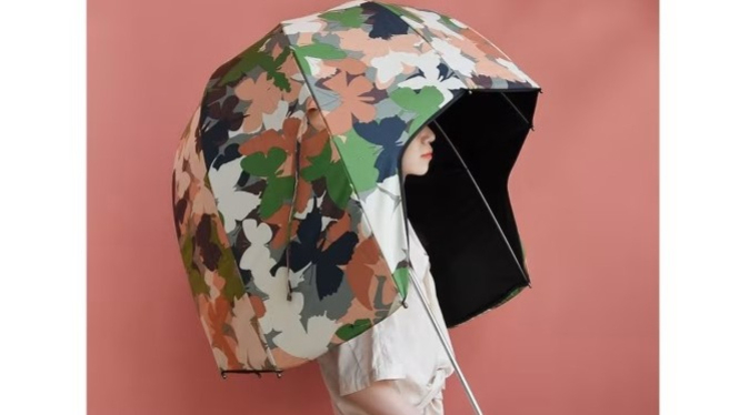 Payung Berbentuk seperti Helm