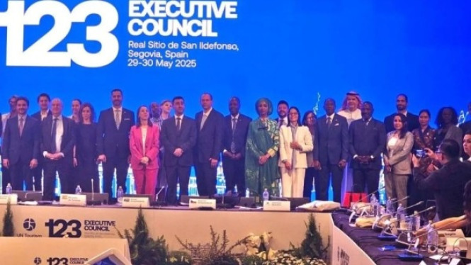 Wamenpar Ni Luh Puspa dalam acara UN Tourism Executive Council 123rd