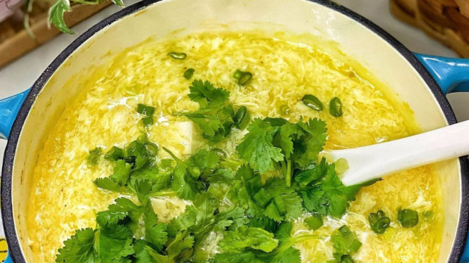 Sup Telur Tahu Sutra
