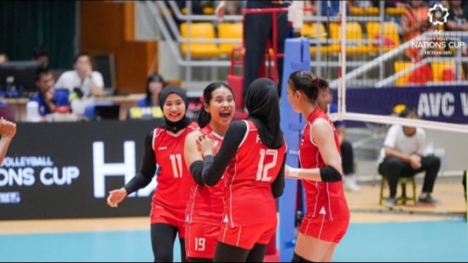 Timnas Voli Putri Indonesia di AVC Nation Cup 2025
