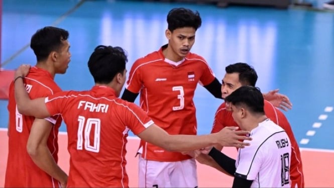 Skuad Timnas Voli Indonesia di AVC Nation Cup 2025