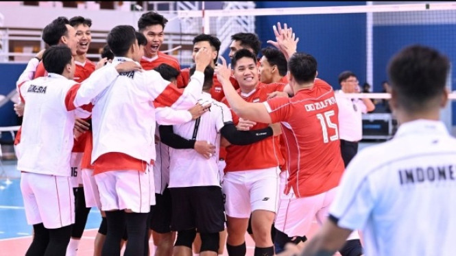 Timnas Voli Indonesia di AVC Nation Cup 2025