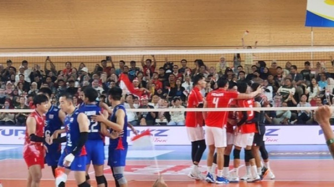 Timnas Voli Indonesia Vs Thailand di SEA V League 2025