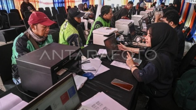 Sejumlah Warga Mendaftar Mudik Motor Gratis