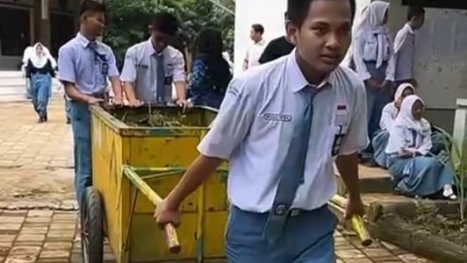 SMA Negeri 1 Ajibarang Gelar World Cleanup Day, Didik Siswa Jaga Lingkungan sejak Bangku Sekolah