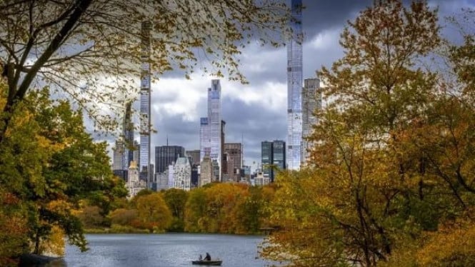 Danau yang Tenang di Central Park
