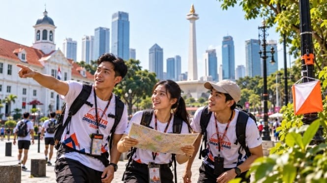 Jelajah Jakarta Sehari Bersama Tim Tiga Orang, Jakarta Orienteering ...