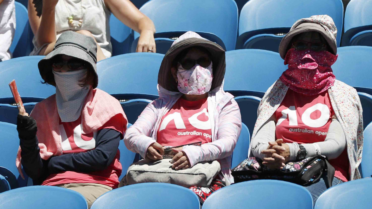 Dandanan Unik Para Suporter di Australia Open