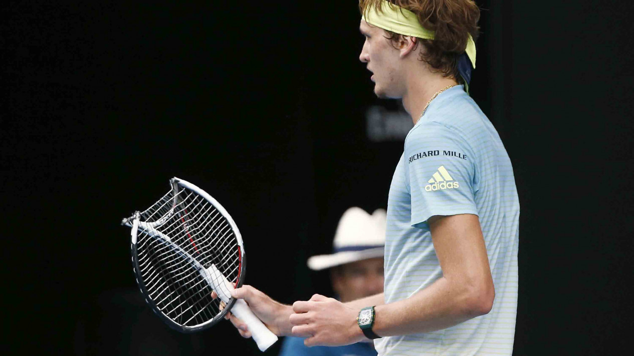 Kalah, Petenis Dunia ini Rusak Raket Kesayangannya