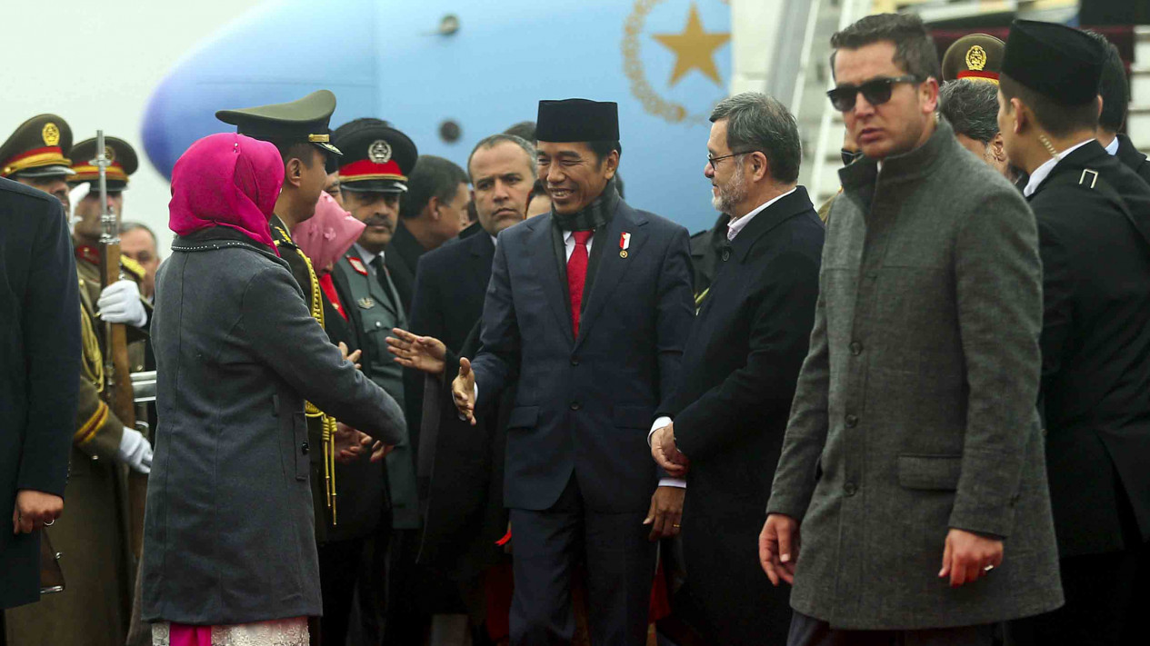 Hujan Salju Sambut Kunjungan Presiden Jokowi di Afganistan