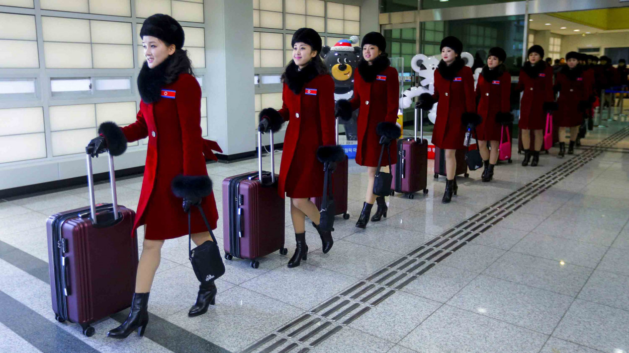 Kecantikan Tim Pemandu Sorak Korea Utara Bikin Gagal Fokus