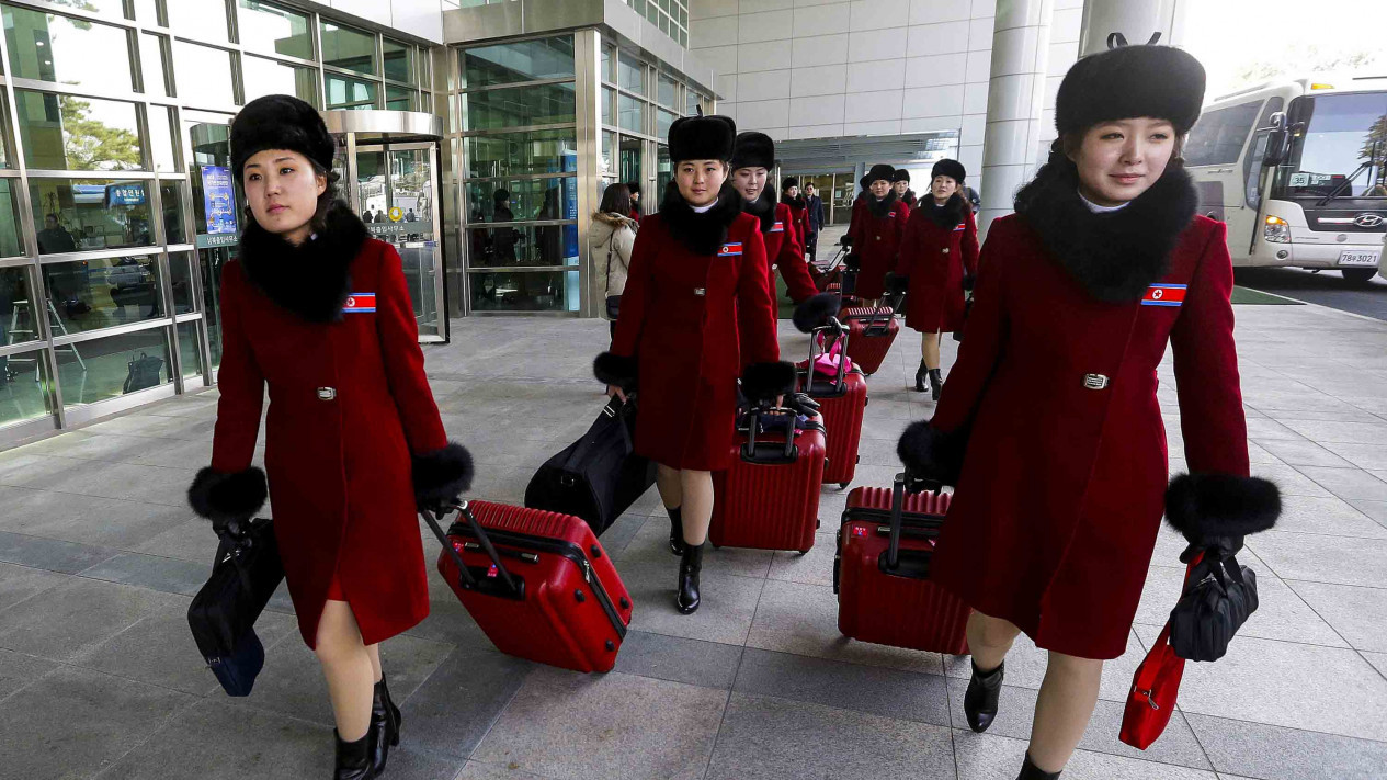 Kecantikan Tim Pemandu Sorak Korea Utara Bikin Gagal Fokus