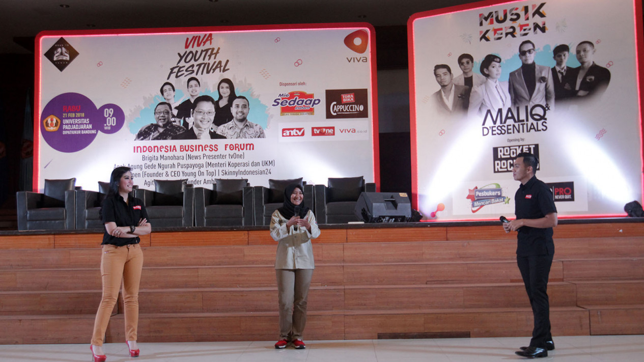 Coaching Clinic Industri Penyiaran di VIVA Youth Festival