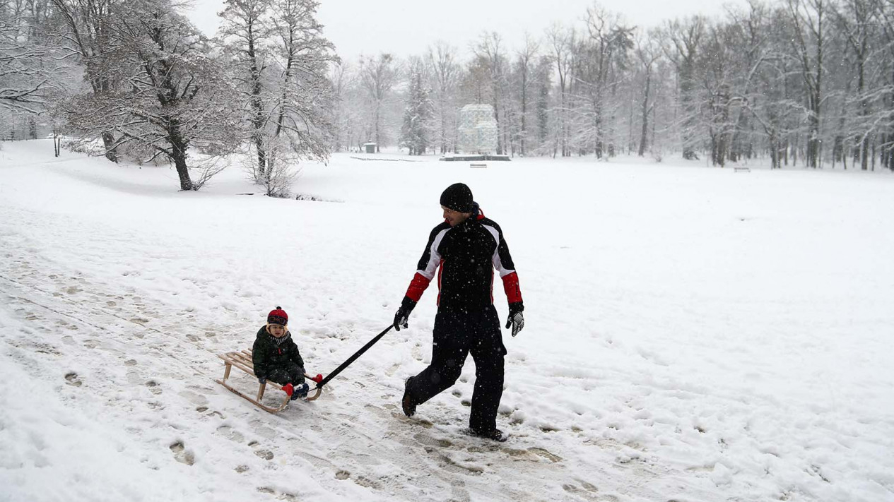 Turun Salju, Taman ini Semakin Cantik