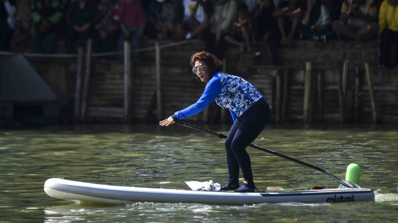 Lihat Aksi Menteri Susi Pudjiastuti di Festival Danau Sunter