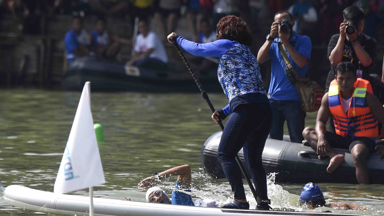 Lihat Aksi Menteri Susi Pudjiastuti di Festival Danau Sunter