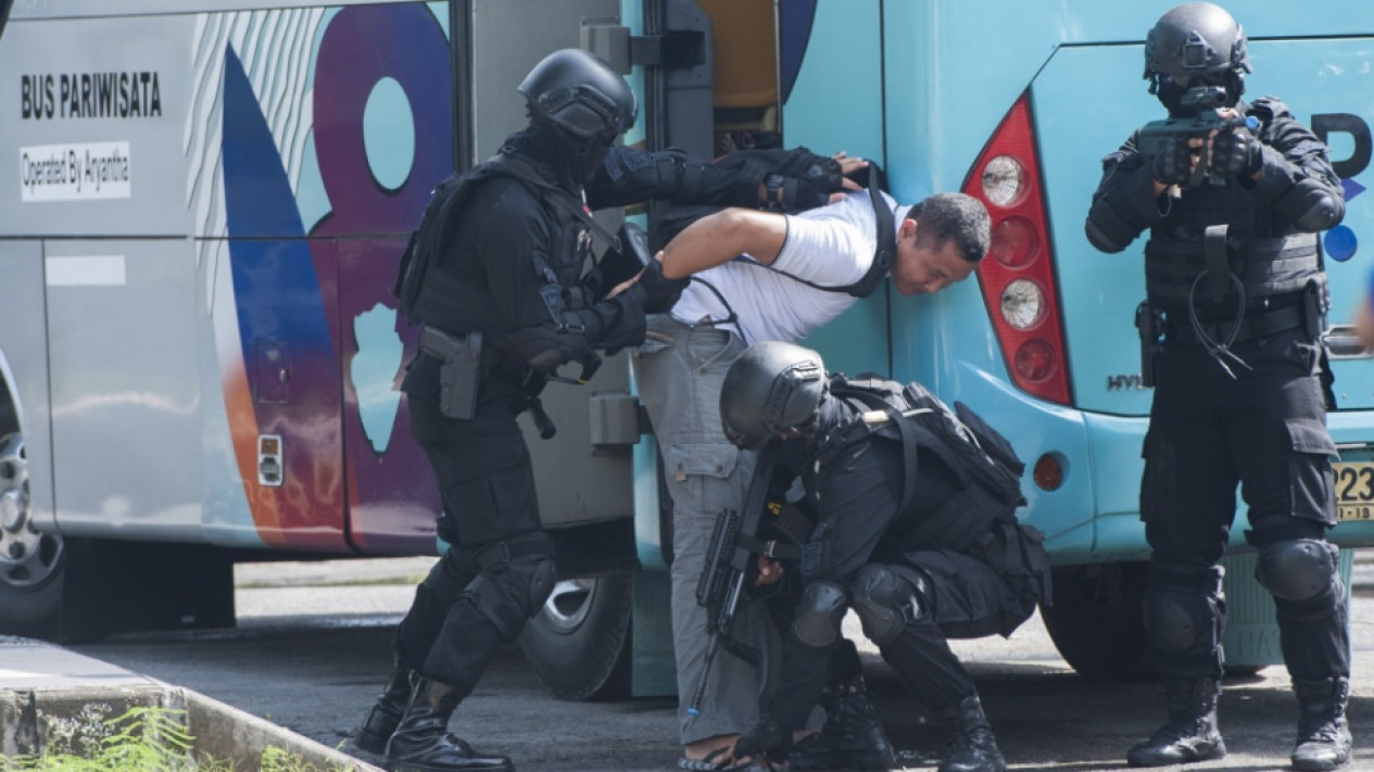 Intip Simulasi Anti Teror Kerjasama Indonesia-Inggris