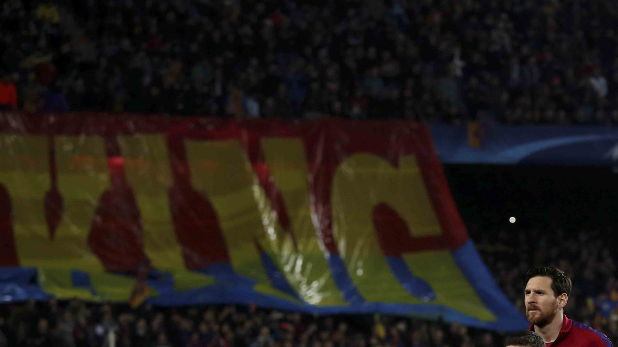 Spanduk ini Ternyata Bikin Lionel Messi Kesetanan