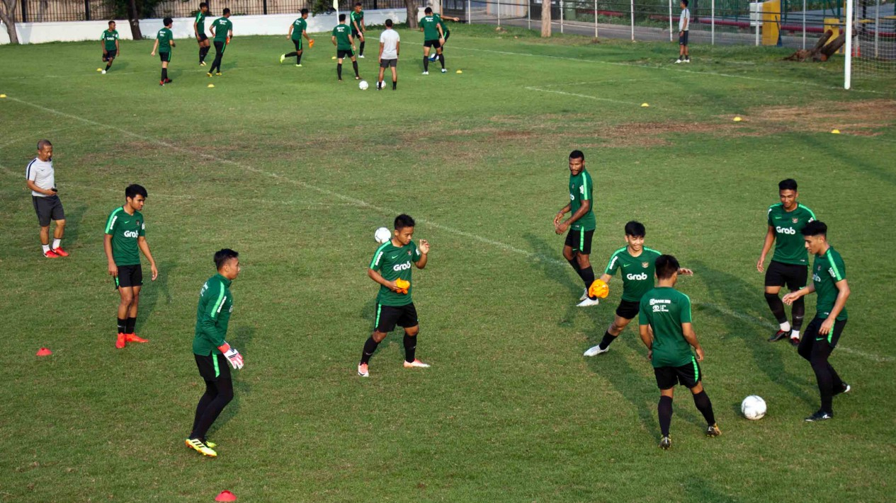 Latihan Perdana Timnas U-22 Indonesia