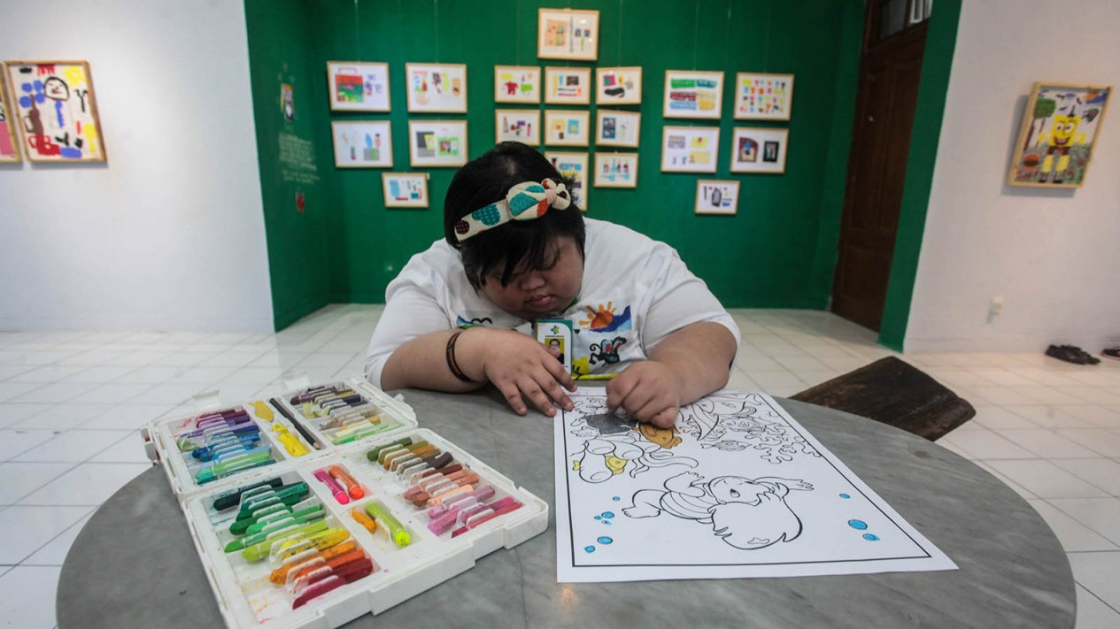 Pameran Lukisan Karya Anak-anak Penyandang Disabilitas