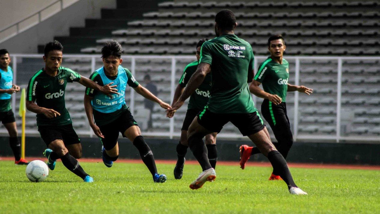 Hari Kedua Latihan Timnas Indonesia Jelang Piala AFF U-22
