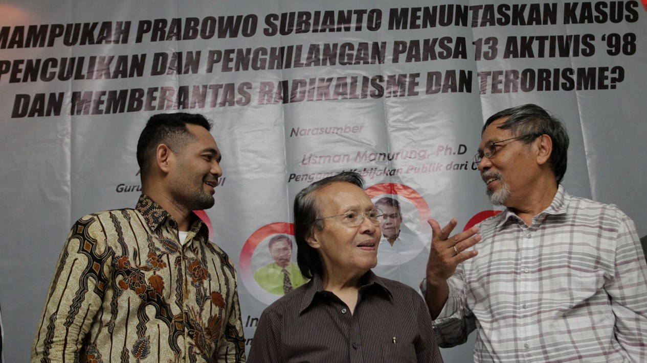 Diskusi Mampukah Capres Menuntaskan Kasus Penculikan 98