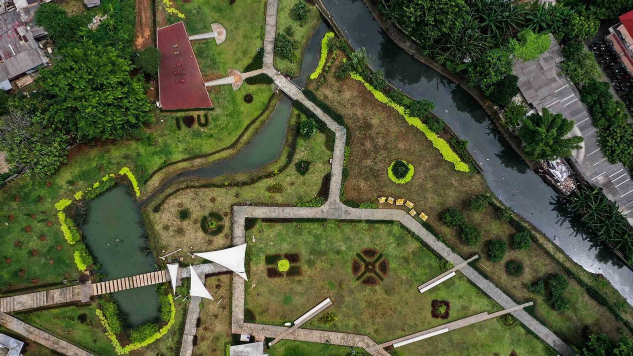 Wow, Taman di Jakarta ini Dulunya Lahan Kumuh