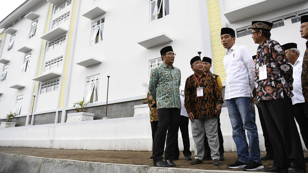Presiden Jokowi Tinjau Rusun Ponpes Darul Arqam
