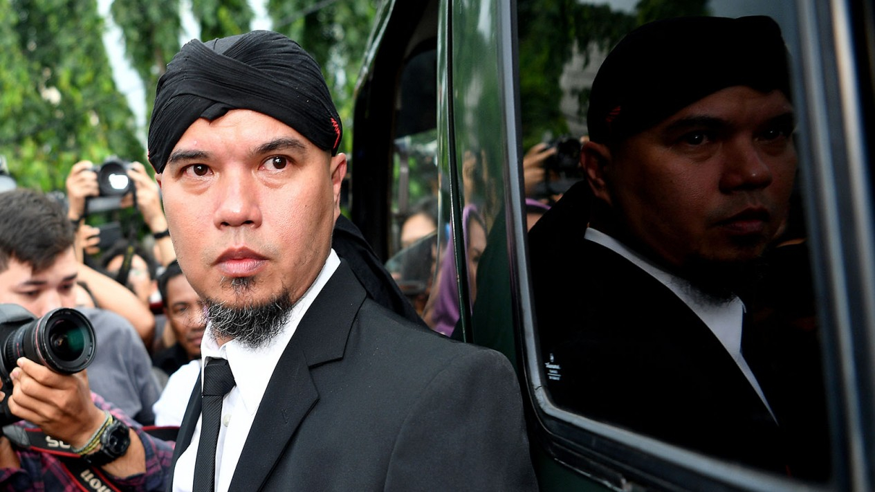 Ekspresi Ahmad Dhani Usai Divonis 1,5 Tahun Penjara