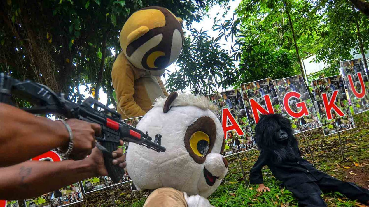 Aksi Kampanye Stop Kekang Kukang