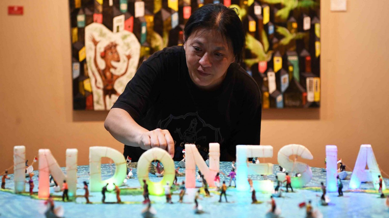 Uniknya Pameran Seni Rupa Love Talk 2019