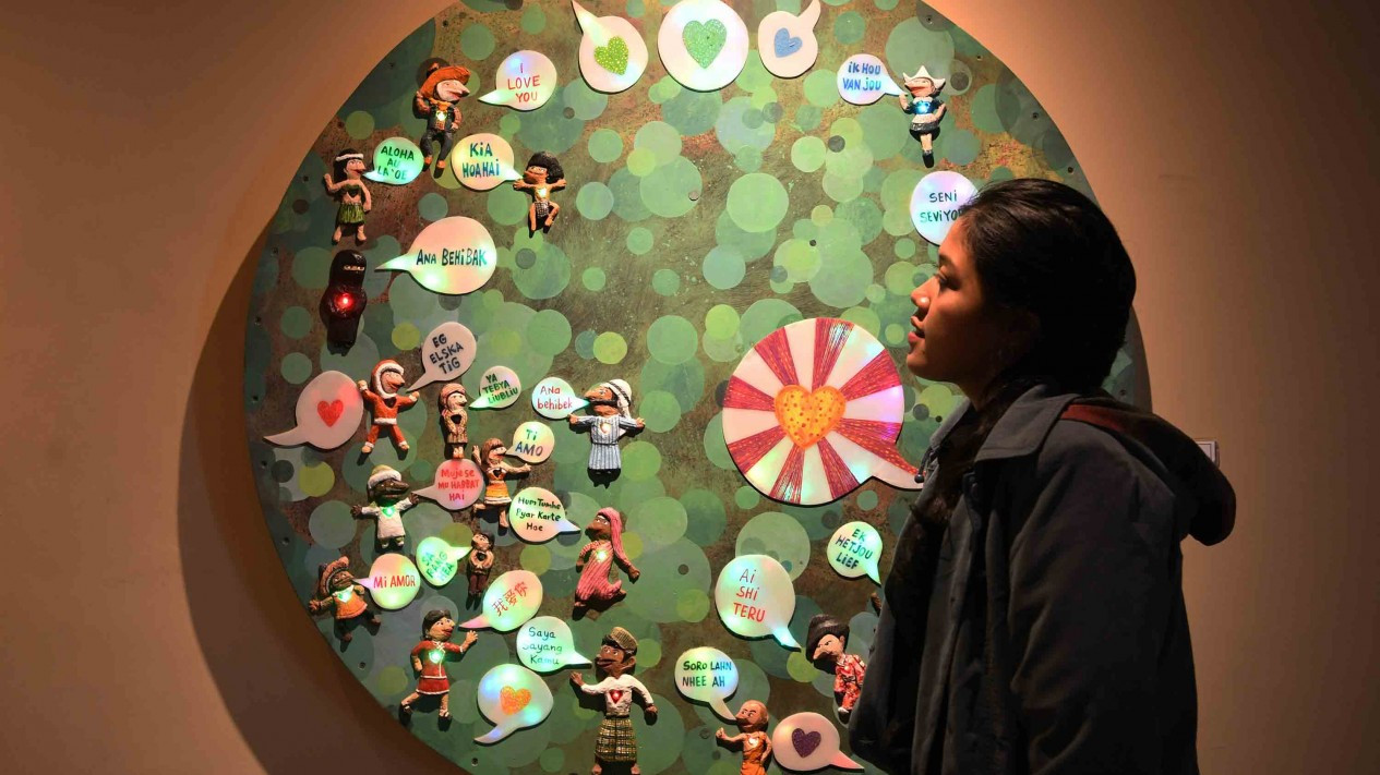 Uniknya Pameran Seni Rupa Love Talk 2019