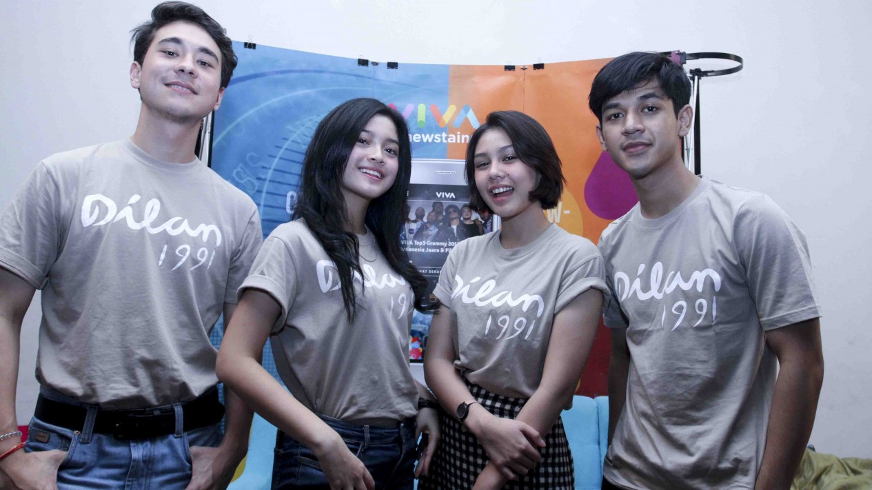 Meriahnya Para Pemain Film Dilan 1991 saat Kunjungi VIVA