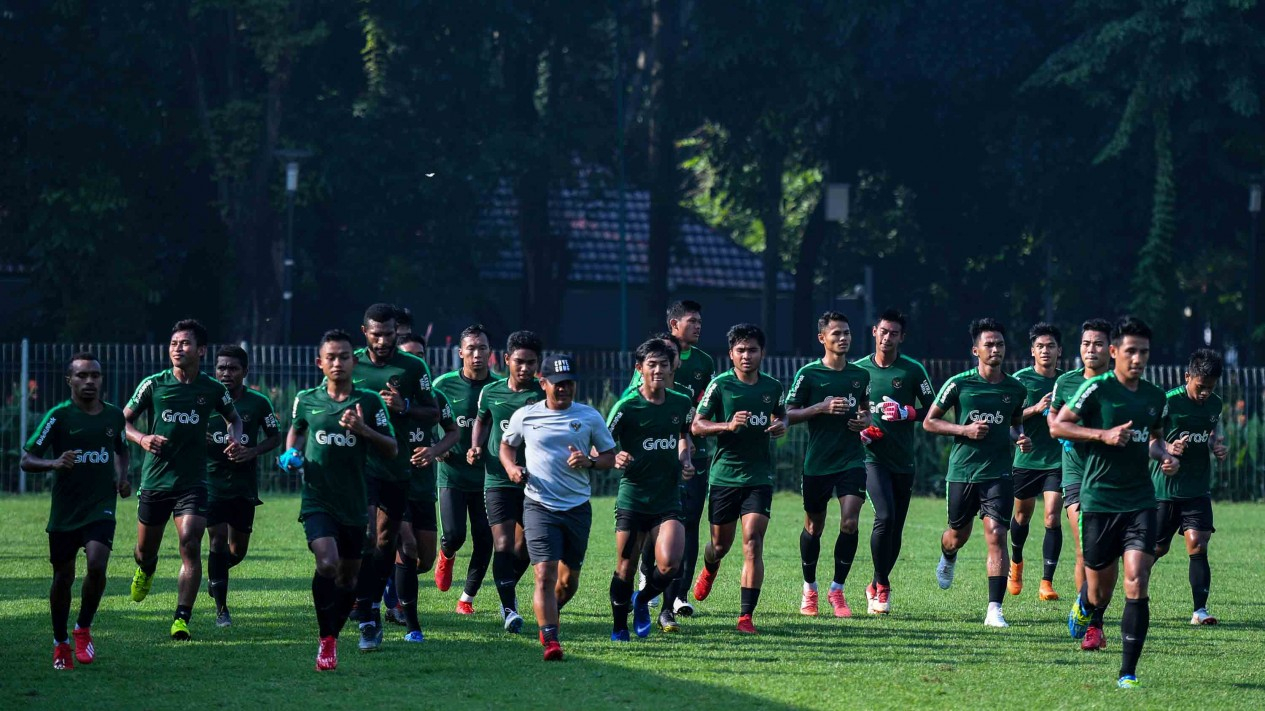 Latihan Terakhir Timnas U-22 Jelang Piala AFF 2019