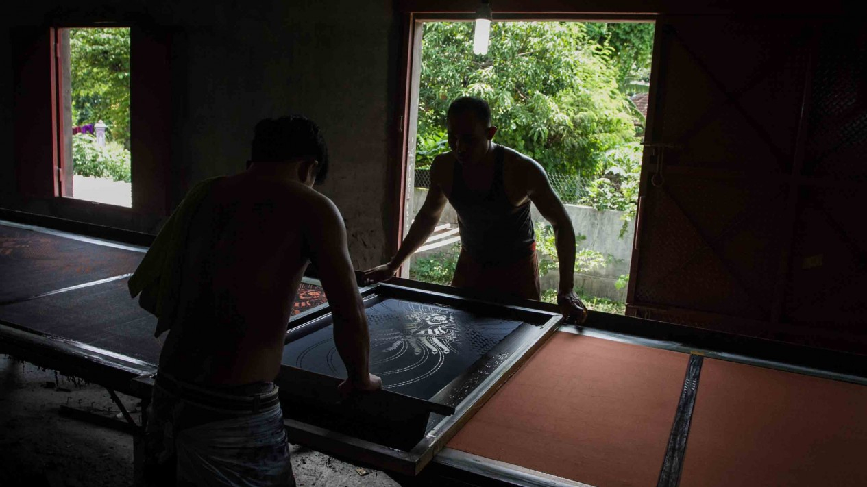 Intip Pembuatan Batik Motif Giri Asli Sragen