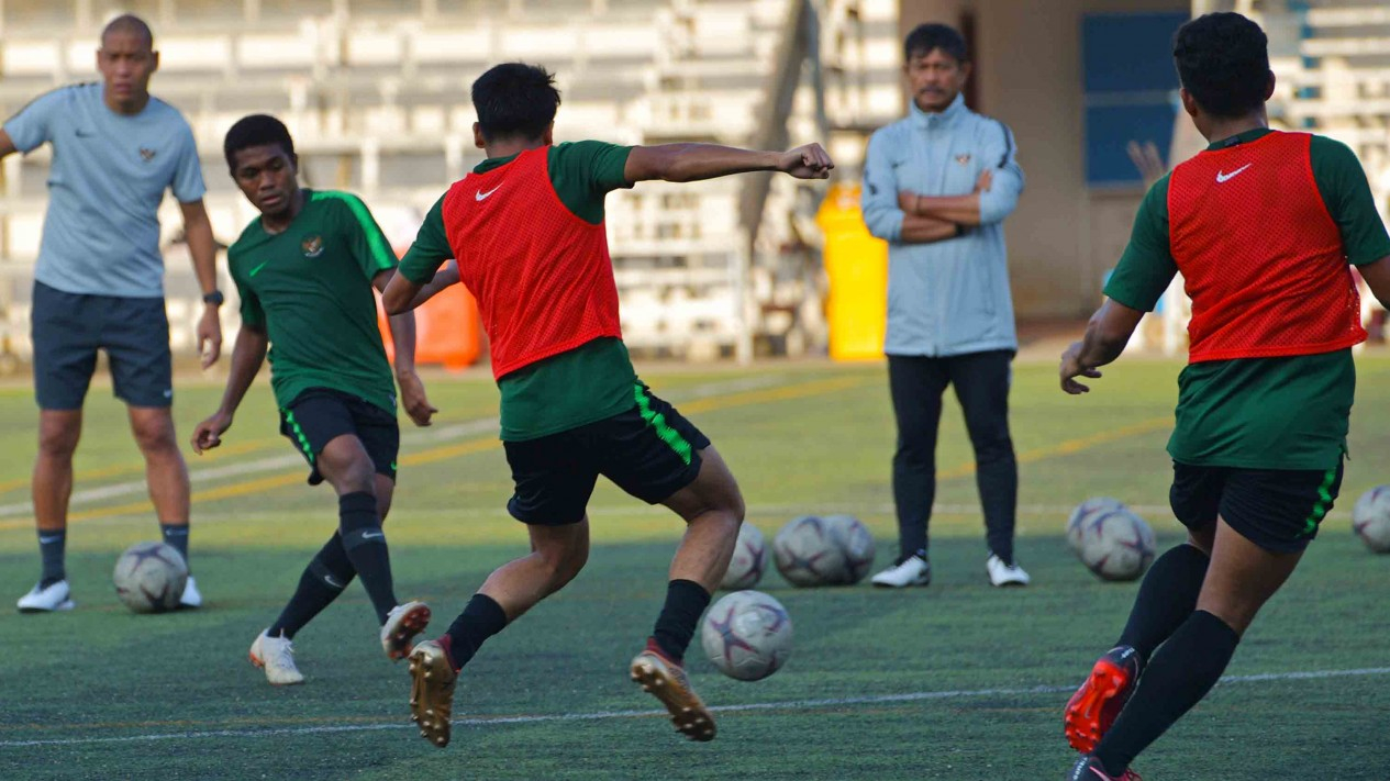 Latihan Timnas U-22 Jelang Tanding Lawan Kamboja