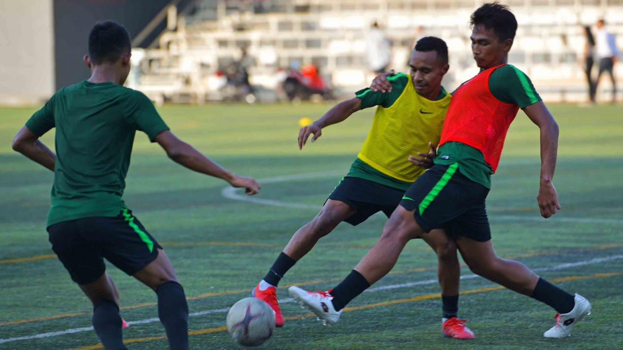 Latihan Timnas U-22 Jelang Tanding Lawan Kamboja