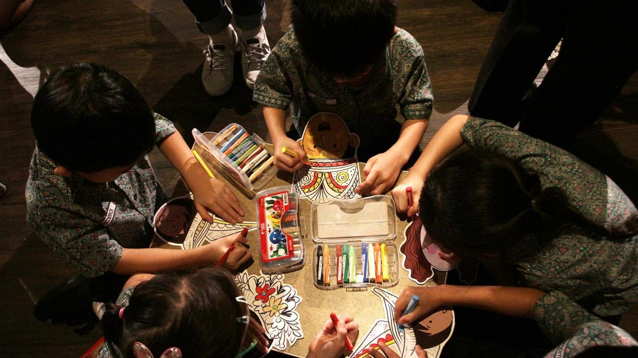 Serunya Ikut Workshop Kreasi Topeng Nusantara