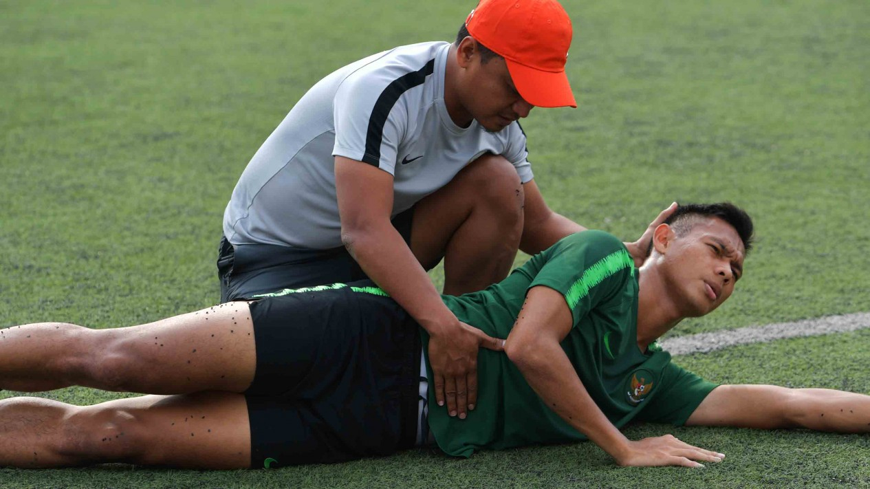 Intip Latihan Timnas U-22 Jelang Laga Final Piala AFF 2019