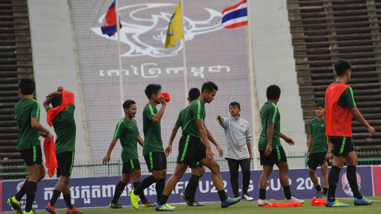 Intip Latihan Timnas U-22 Jelang Laga Final Piala AFF 2019