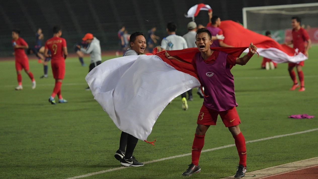Selebrasi Kemenangan Indonesia Juarai Piala AFF U-22